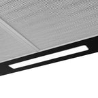 CIARRA Cooker Hood 60cm CBCB6201 600mm Kitchen Extractor Hood with Carbon Filters Recirculating&Ducting Wall Mounted Cooker Extractor Fan Black